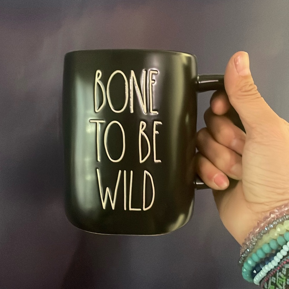 RAE DUNN “Bone to be wild” mug